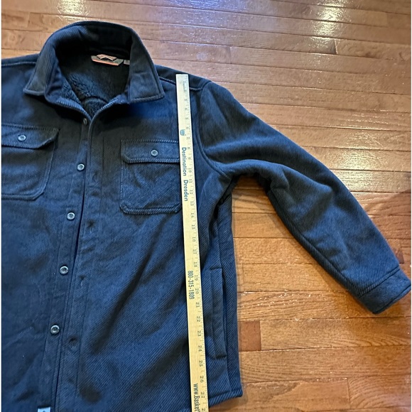 Xl black fleece lined shacket - Picture 2 of 3